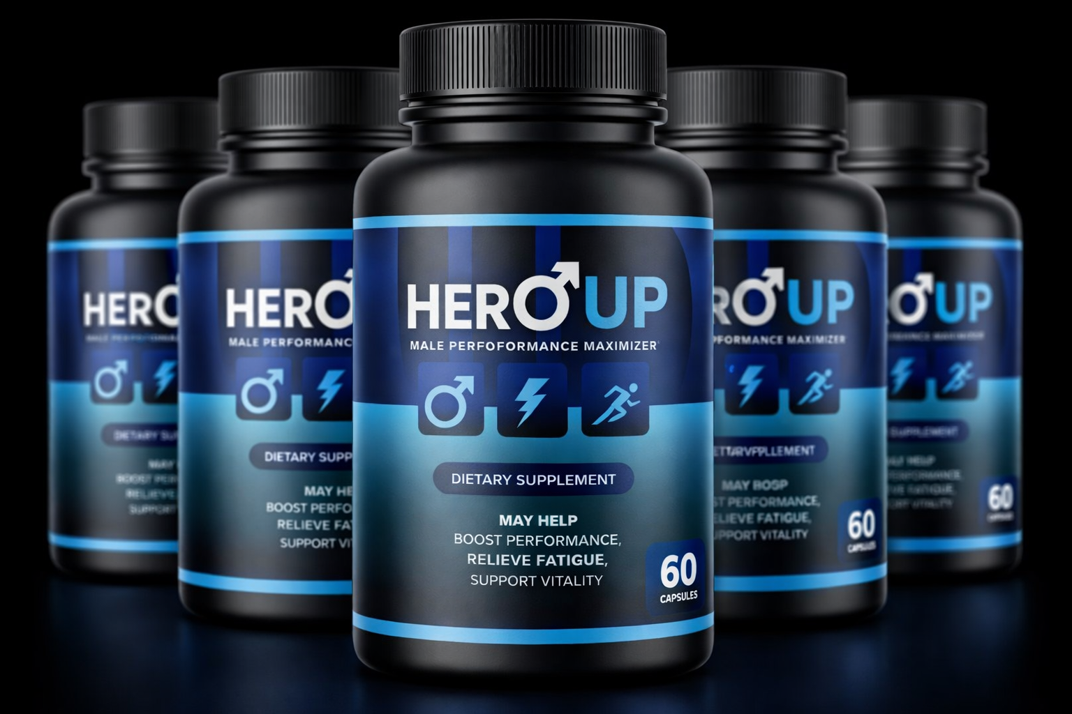 HeroUP male performance and vitality support supplement